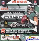 2024 Panini Prizm Football Mega 20 Box Sealed Case-neon Green Pulsar Prizms 