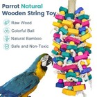 Large Parrot Toys For Macaw Toys Large Bird Toys Cockatoo Toys Natural Wooden