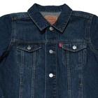 Levi s Youth Denim Trucker Jean Jacket M Medium 10-12 Boy s Girl s Dark Blue Euc