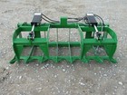 66  Dual Cylinder Root Grapple Bucket Attachment Fits John Deere Tractor Loader