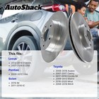 Front Brake Rotors Pair 2 For Toyota Rav4 Camry Avalon Lexus Es350 Scion Tc 2 5l