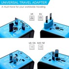 Universal International Travel Adapter Plug 3 Usb Power Adapter type C Worldwide