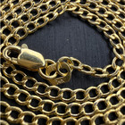 Solid 14k Yellow Italian Gold Cuban Link Chain Necklace 20  Long 2 15mm Wide