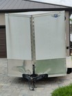 Enclosed 7 X 12 White V Nose Utility Trailer