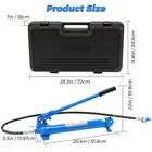 12 Ton Porta Power Hydraulic Jack Kit 1 4m Long Hose Auto Body Frame Repair Tool