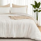  Muslin Duvet Cover Size Cream White  Queen 02 - Cream White  no Comforter 