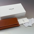 New In Box - Celine Women Men Sunglasses Triomphe Gold Metal Oval Frame Driving