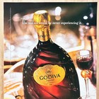1994 Godiva Chocolate Liqueur Vintage Print Ad Alcohol Liquor Advert Art