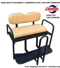 Rear Flip Seat Kit For Ezgo Golf Cart Txt Model  tan  With Grab Bar Handle 