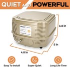 Commercial Air Pump Quiet Oxygen Pump For Aquarium Pond 4 Outlet Fish Tank Pump
