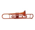Trombone  New Red Lacqured Bb Flat Trumbone Free Hard Case mouthpiece