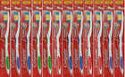 Premier Clean Bi-level Bristles Toothbrush  Firm  12-pieces
