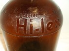 Vintage Amber Hilex Glass Bleach Jug 1 Gallon W cap