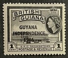 Travelstamps  1966-67 British Guiana Independence Stamps Sg 385 - 1c Mint Mogh