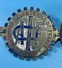 Vintage French Automobile Club Paris Enamel Grille Badge Car Emblem