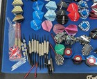 Lot Of Soft Tip Darts And Accessories - Points  Barrels  Stems And Flights 