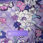 Vera Bradley Purple Pink Floral Quilted Crossbody Bag Zip Adjustable Strap