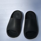 Adidas Men s Black Slide Sandals Slip On Rubber Upper Logo Solid Us 3 5