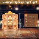 Crystal Wax Melt Warmer Candle Wax Warmer For Scented Wax 2 In 1 Wax Melts Fragr