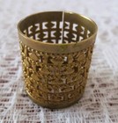 Vintage Filigree Vanity Set Replacement Piece Lipstick Holder Gold Tone