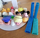 Pez Lot Vintage Heads And Stems Some Missing Parts All Original