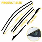 Chrome Delete Blackout Overlay For 2016-21 Honda Civic Sedan Window Trim Black