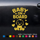 Baby On Board Safety Decal Vinyl Sticker Sign Car Bumper Window 16cm 11cm Hq