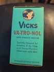 Nos Vintage Medicine Vicks Va-tro-nol  Complete Set With Full Bottle Free Ship