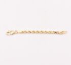2mm Diamond Cut Rope Chain Extender Necklace Pendant Real 10k Yellow Gold