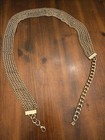 Vintage Authentic Gold Tone Metal  6-chain Womens Belt-chunky-used