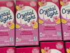 Lot 10  Packet Boxes Crystal Light Hibiscus Lemonade Drink Mix 10 Each