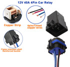 Rel   Automotriz 12v 40 30a Impermeable De 4 Pines Con Arn  s Y Cables 14 Awg