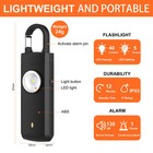 Women Loud Siren Sound Safety Alarm  Strobe Sos Led Light  Self Defense Keychain