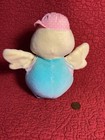Vintage Eden Velour Duck Chime Pastel W  Hat Plush Stuffed