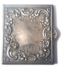 Antique Victorian Edwardian Sterling Silver Ornate Card Case Or Notebook Lot
