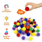 50 Pcs Pom Poms  1 2 Inches Craft Pom Pom Balls Multicolor Soft And Fluffy Puff