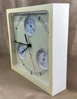 Vintage Sunbeam Quartz Clock  Barometer  Thermometer   Humidity Tested Works Euc