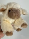 Gund Cream Lamb Lambsalot Plush Brown Face Feet 10  Stuffed Animal Laying  3319