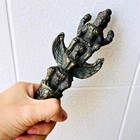 Antique Warrior Narai Deity Weapon Scepter Wand Baton Garuda Halfman Bird  18286