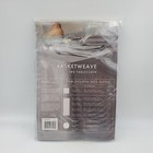 Basketweave Easy Care Tablecloth 60  Round  Gray Grey Silver Bed Bath Beyond New