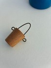 Mid Century 1960s Scandi Anne Beate Designs Denmark  Wooden Egg Cup Spoon Bucket
