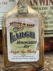 Vtg 1930s Large Monongahela Straight Rye Whiskey Mini Bottle   Pa  Paper Labels 