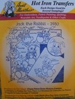 Aunt Marthas 3980 Jack The Rabbit Days Of Week Embroidery Transfer Pattern Uncut