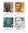 Papua New Guinea - Obama Lincoln Mandela Diana Set Of 4 Stamps Scott 1401-4 Mnh