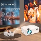Vankyo Mini Lcd Projector 1080p Support Movie Video Home Theater 100in Screen