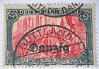 Travelstamps  1920 Germany Danzig Occ poland   Danzig  15 Used  Ng  5 Mark