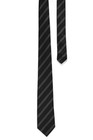 The Children s Place Tie Black Gray Striped Necktie Boys Size 8-14