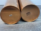 Vintage Copper With Brass Pasta Canister Container 11  Two Containers 