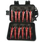 12pcs Hunting Retracted Broadheads 100 Grain Compound Bow Crossbow Arrow Tips