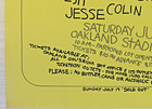 Csn y  The Band  Joe Walsh  1974 Oakland Stadium Poster Signed By Randy Tuten